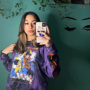 Dragon Ball Z Tie Dye Long Sleeve T-Shirt Hot topic exclusive